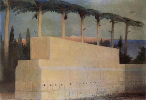 Csontváry Kosztka Tivadar (1853-1919) Áldozati kő Baalbekben Csontváry Koszta Tivadar festménye Turcsány Péter verseihez