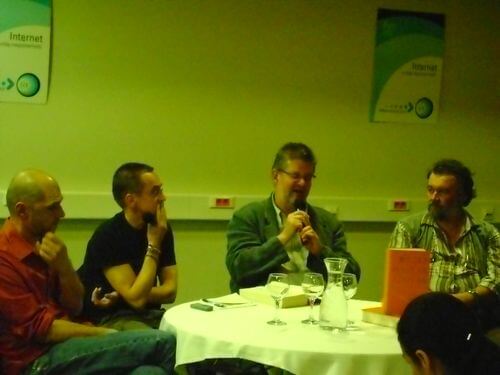 Lazin, Szilasi, Podmaniczky, Csuja imre a könyvbemutatón