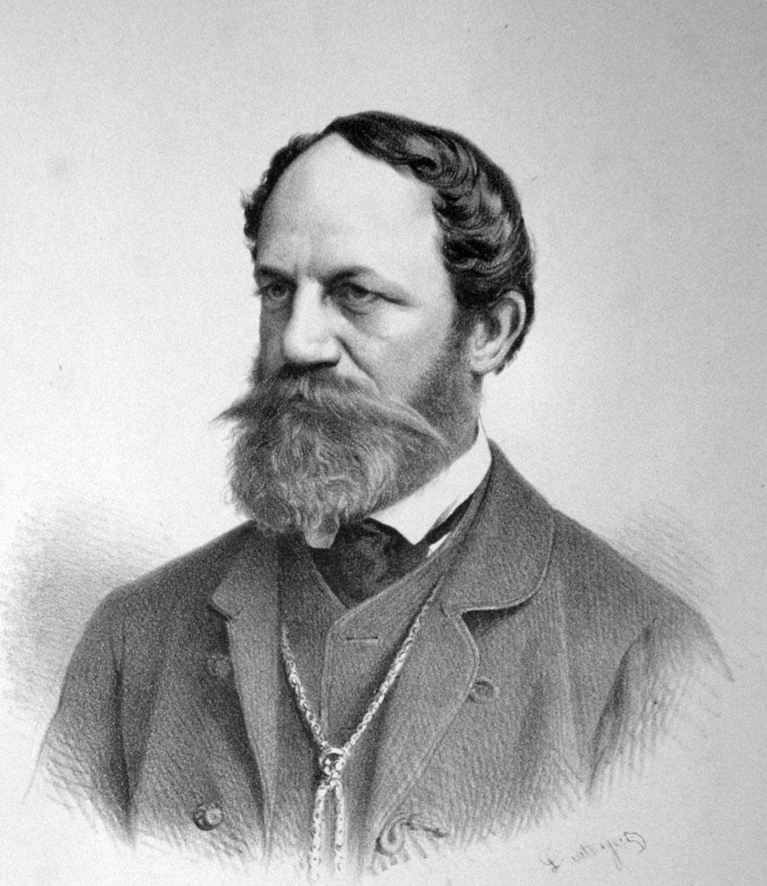 Adolf Dauthage: Jókai Mór portréja (1872 vagy 1873)/Forrás: wikipédia.org